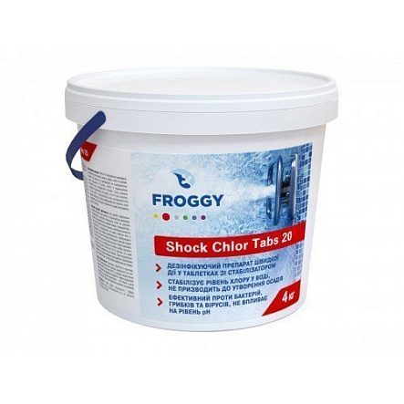 картинка ХЛОР-ШОК Shock Chlor Tabs 20, 4kg от магазина Tophaus